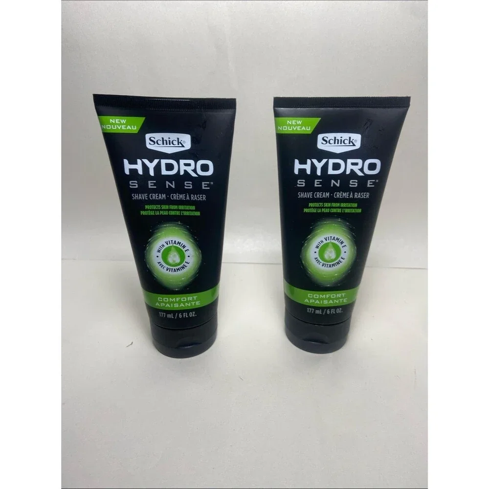 Schick Hydro Sense Shave Cream - Black & Green